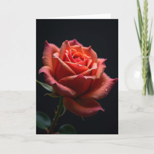 Polka Dot Flower Petals Card