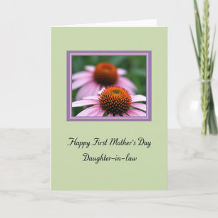 Polka Dot Flower Photo Card