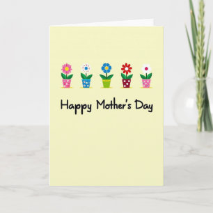 Polka Dot Flower Pot Card