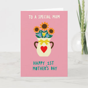 Polka Dot Flowers Card
