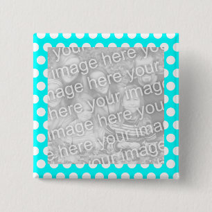 Polka Dot Frame Photo Button