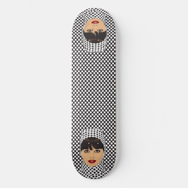 Polka Dot Girl Skateboard (Front)