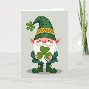 Polka Dot Gnome Luck Card