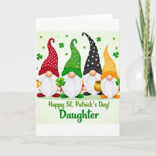 Polka Dot Gnome St Patricks Card