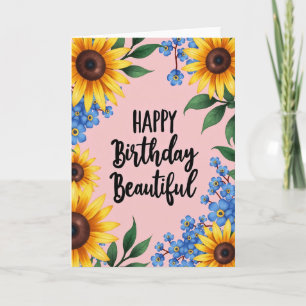 Polka Dot Golden Bloom Card