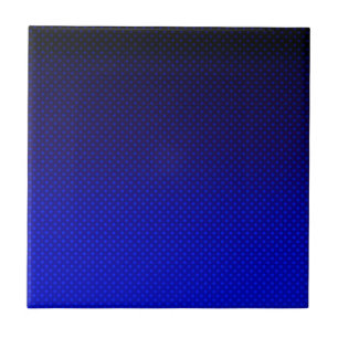 Polka dot gradient navy black colours dark print ceramic tile