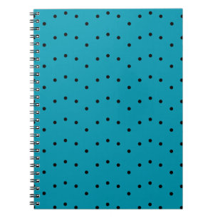 Polka Dot Green Blue Pattern Notebook