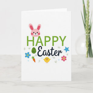 Polka Dot Happy Easter Card