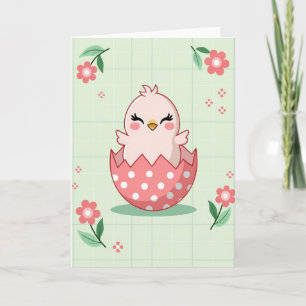 Polka Dot Hatchling Smile Card