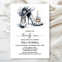 Polka Dot High Heel Shoes 21st Birthday