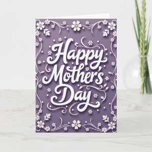 Polka Dot Lavender Card
