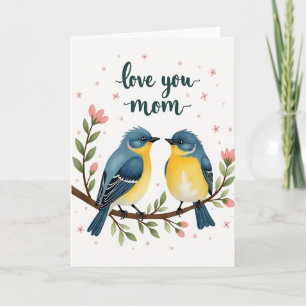 Polka Dot Love Birds Card