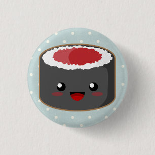 Polka Dot Maki Roll 3 Cm Round Badge