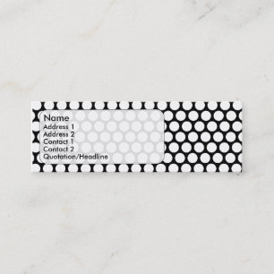 polka-dot mini business card