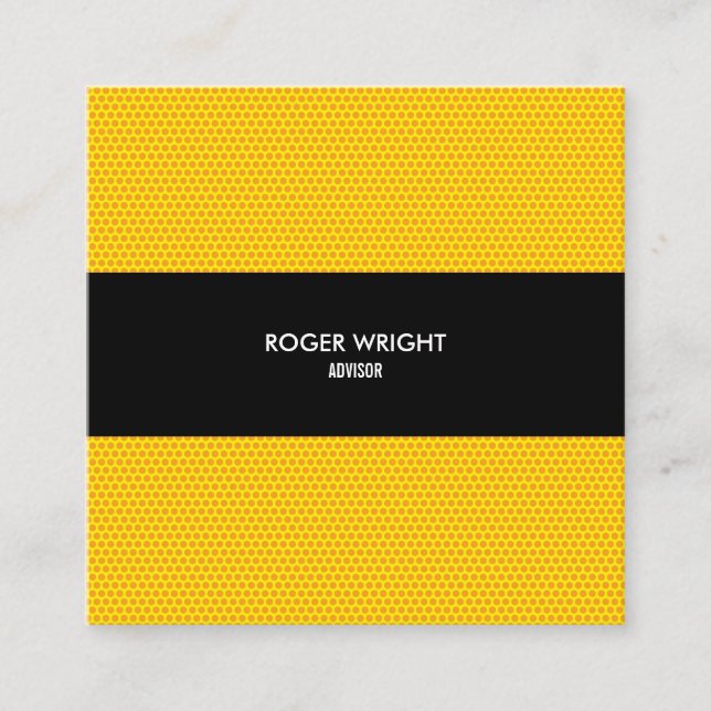 Polka dot Modern Professional Square Square Business Card (Front)