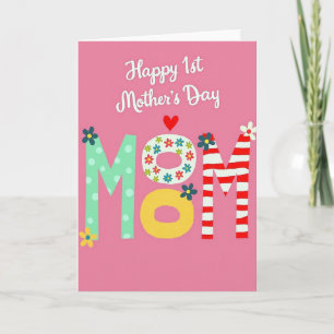 Polka Dot Mom Greeting Card