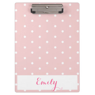 Polka Dot Monogram Clipboard