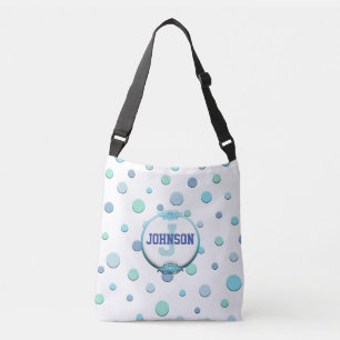 Polka-Dot Monogrammed All-Over Body Bag