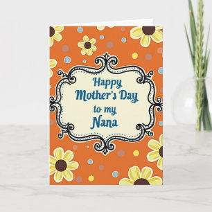 Polka Dot Mothers Day Nana Card