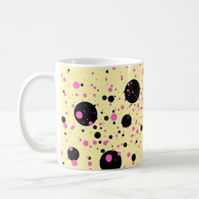 Polka Dot Mug – Stylish Coffee Cup (Left)