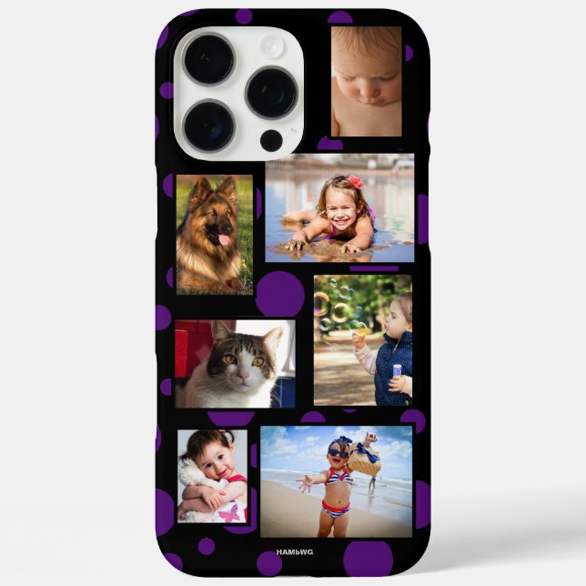Polka Dot Multi-photo Phone Case  HAMbWG (Back)