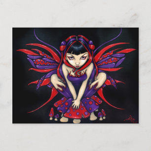 "Polka Dot Mushroom Fairy" Postcard