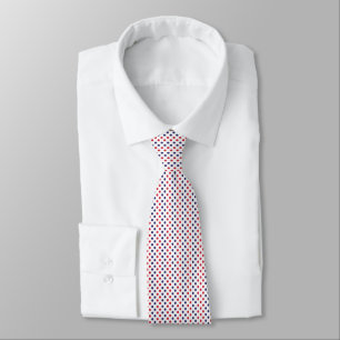 Polka Dot Navy Red Minimal Classic Tie