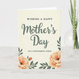Polka Dot Niece Mothers Day Card
