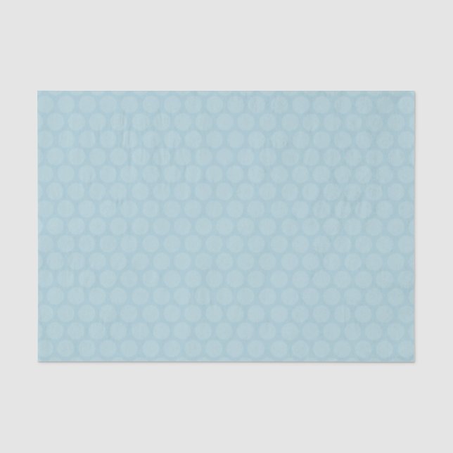 Polka Dot Ocean Blue Tissue Paper (Front)