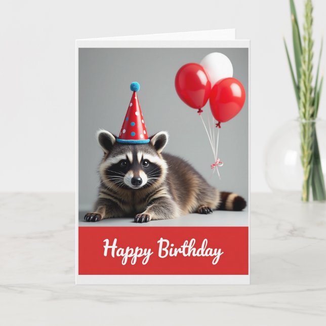 Polka Dot Party Animal Card (Front)