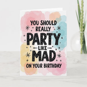 Polka Dot Party Birthday Card