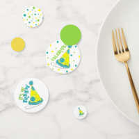 Polka Dot Party Hats Happy Birthday Celebration