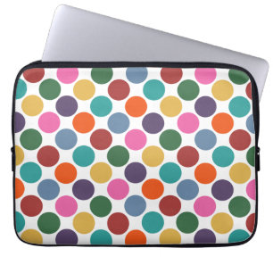 Polka Dot Pattern 13" Laptop Sleeve