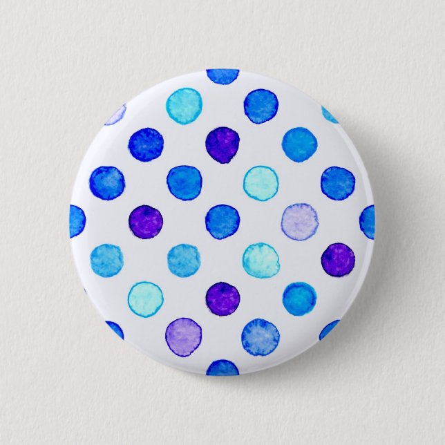 Polka dot pattern 6 cm round badge (Front)