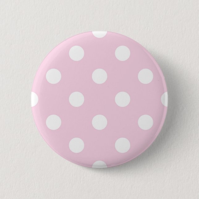 Polka dot pattern 6 cm round badge (Front)