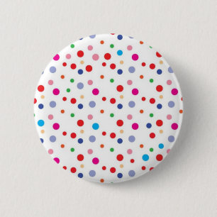 Polka dot pattern 6 cm round badge