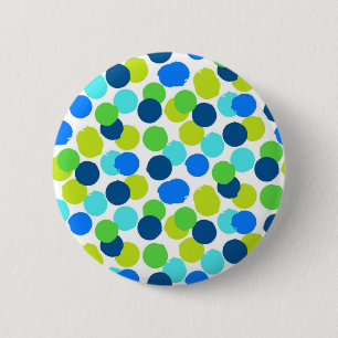 Polka dot pattern 6 cm round badge