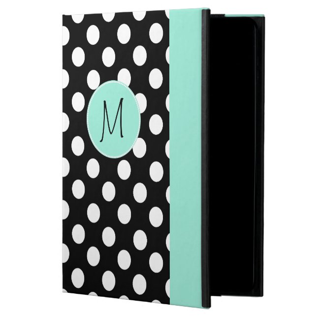 Polka Dot Pattern and Monogram iPad Air 2 Case (Front)
