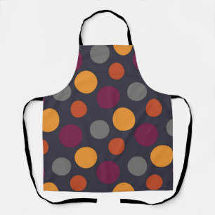 Polka dot pattern apron