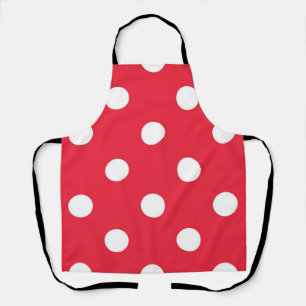 Polka dot pattern apron
