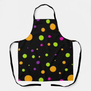 Polka dot pattern apron