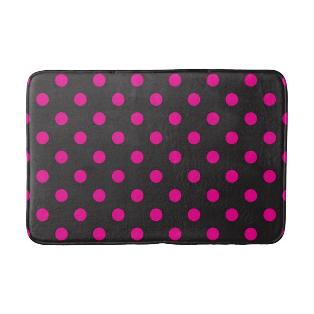 Polka dot pattern bath mat (Front)