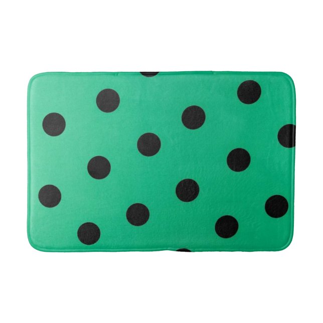 Polka dot pattern bath mat (Front)