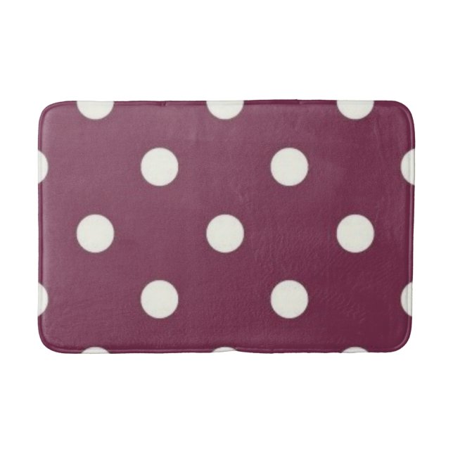 Polka dot pattern bath mat (Front)
