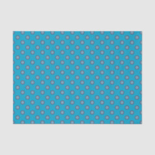 Polka Dot Pattern - Blue Pink Tissue Paper