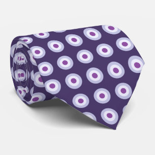 Polka Dot Pattern - Blue Violet Purple Lavender Tie