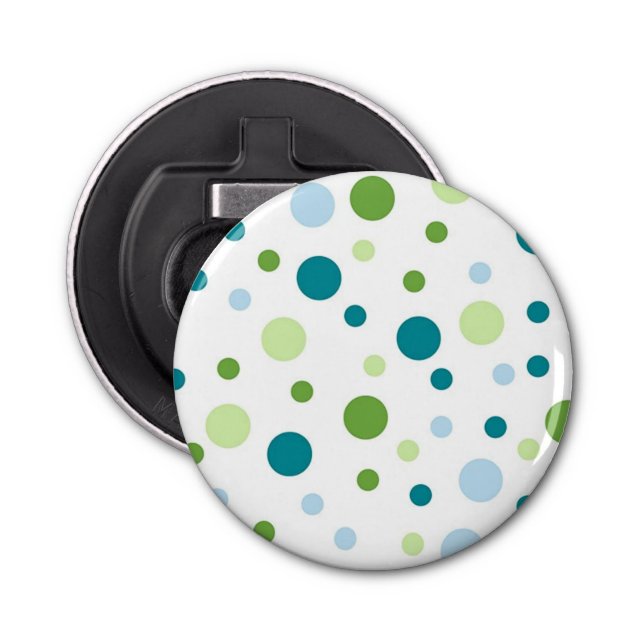 Polka dot pattern bottle opener (Front)