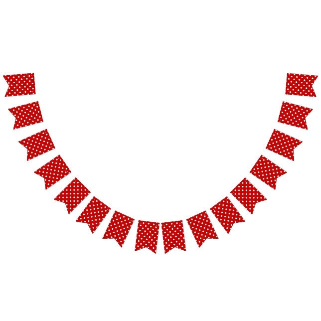 Polka dot pattern bunting  (All)