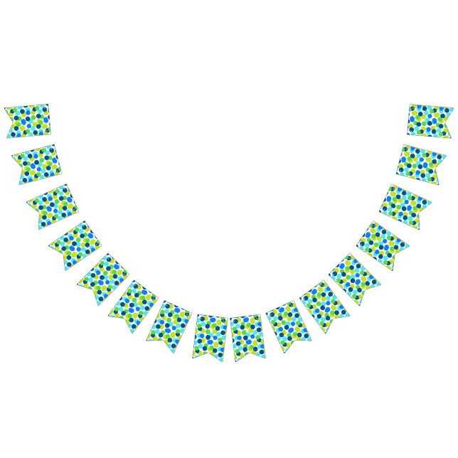 Polka dot pattern bunting  (All)