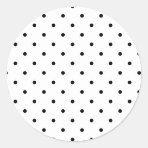 Polka dot pattern classic round sticker